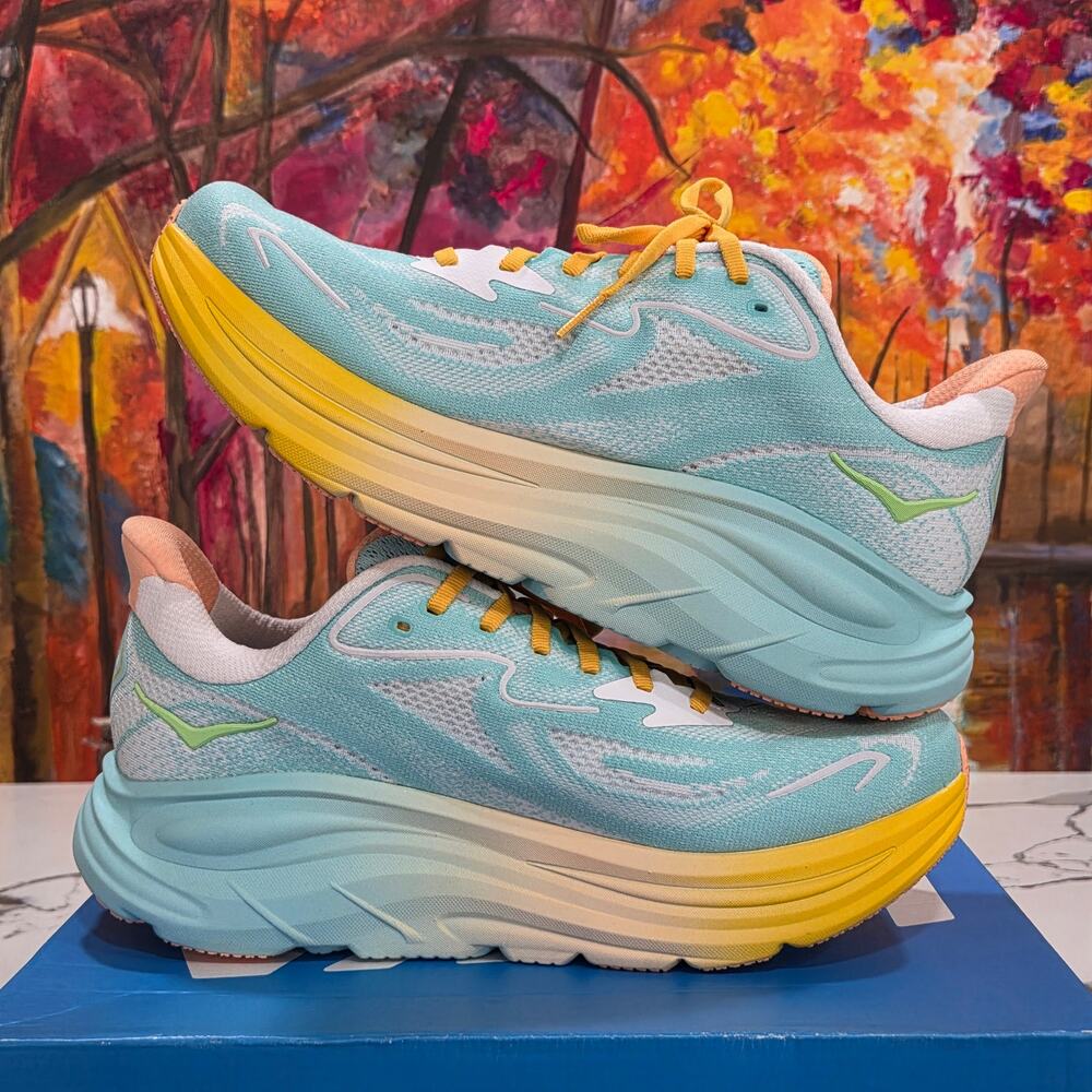 Hoka One M Clifton Run Club Pack 10 Men's Size 9D Blue Spark - Picture 6 of 8